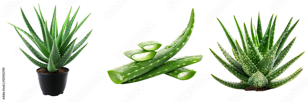 Untitled design - A set of Aloe - Vera in Different type of form Isolated on a Transparent Surface Untitled design - A set of Aloe - Vera in Different type of form Isolated on a Transparent Surface