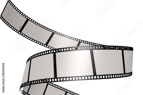 Obraz na płótnie Film strip isolated on white background w salonie