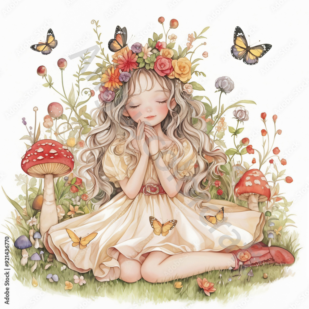 portrait of a girl, fairy portrait of a girl, fairy