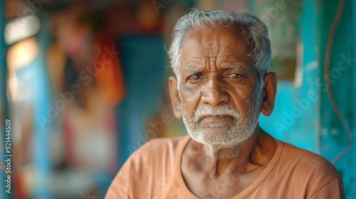 elderly man of indian descent