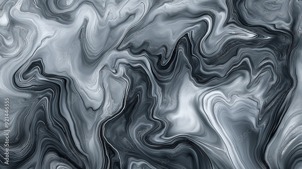 Monochromatic gray marbled paper background Monochromatic gray marbled paper background