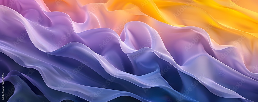 Fototapeta premium Abstract Colorful Wavy Fabric Background