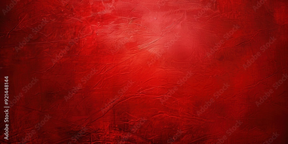 Fototapeta premium Vibrant Red Textured Background. High Detail Plain Background