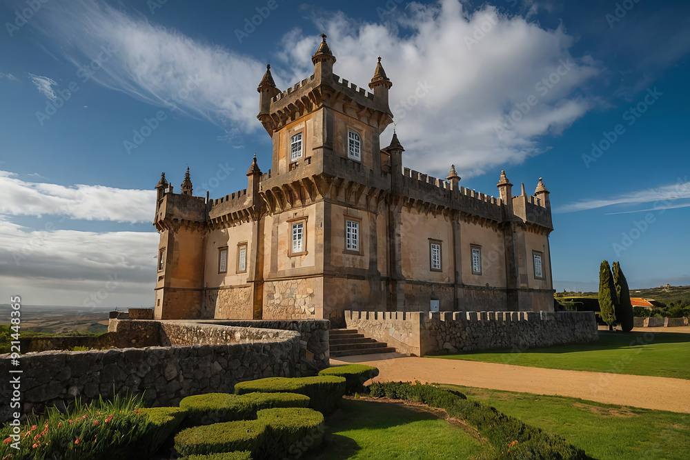 Fototapeta premium a beautiful castle in portugal