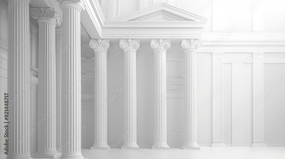 Modern Bank Interior. Professional and minimalist concept Modern Bank Interior. Professional and minimalist concept