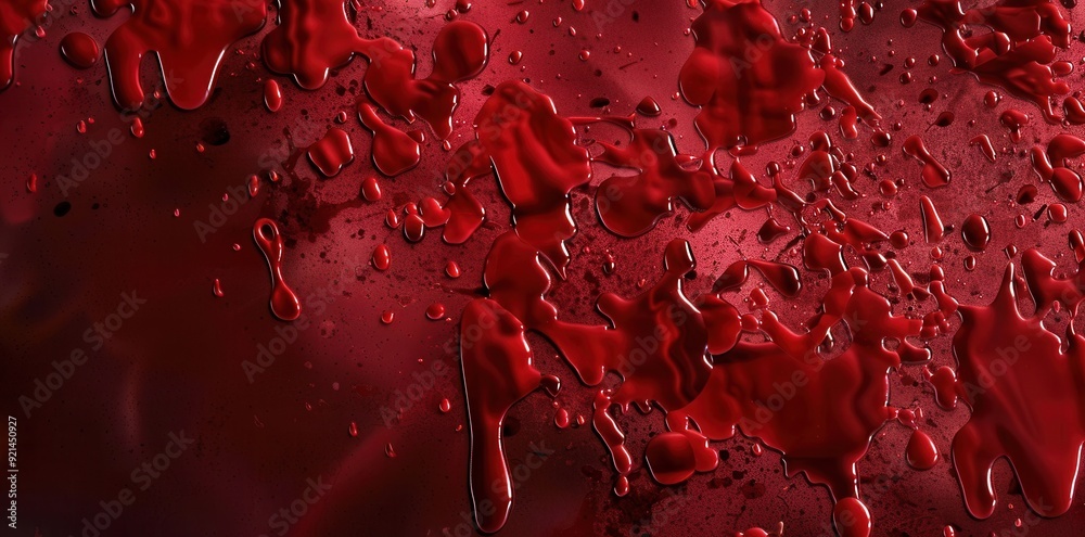 Vivid Red Blood Splatter. High detail plain background Vivid Red Blood Splatter. High detail plain background