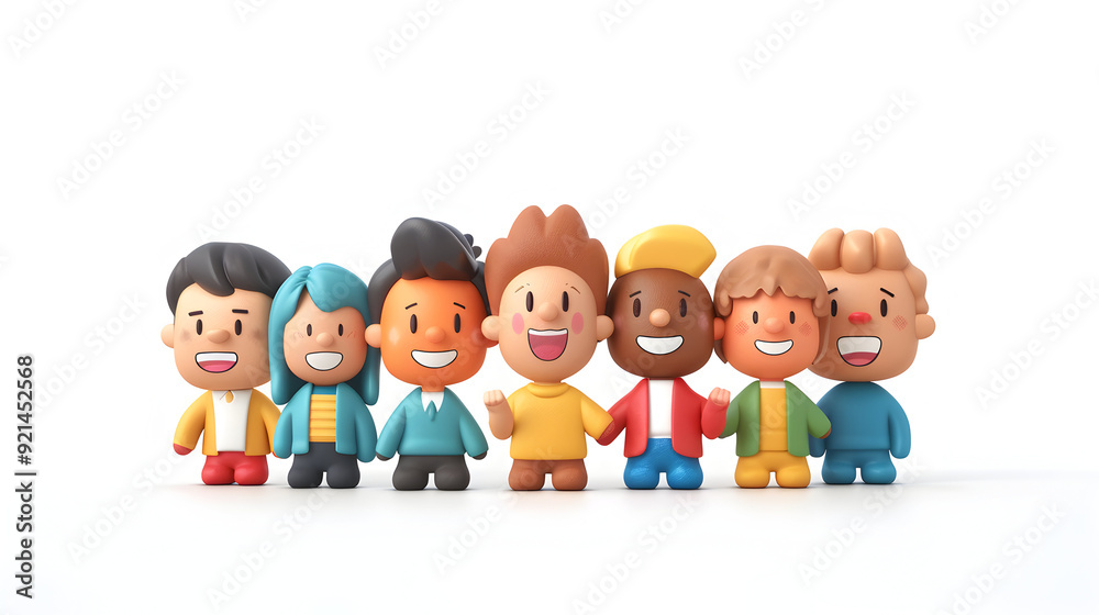 Group of People Conducting Glowing Candidate Interviews in 3D Flat Icon Joyful Expressions, Fantastical Background | Productive Hiring Process Concept Group of People Conducting Glowing Candidate Interviews in 3D Flat Icon Joyful Expressions, Fantastical Background | Productive Hiring Process Concept
