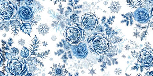 abstract background with flowers