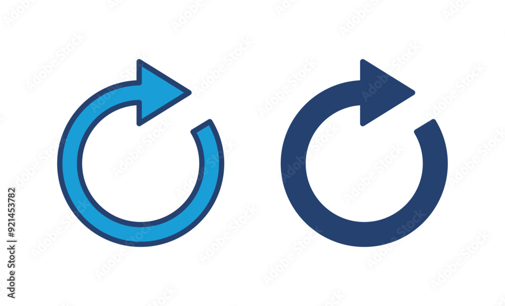 Refresh icon vector. Reload icon vector. Update icon. Refresh icon vector. Reload icon vector. Update icon.