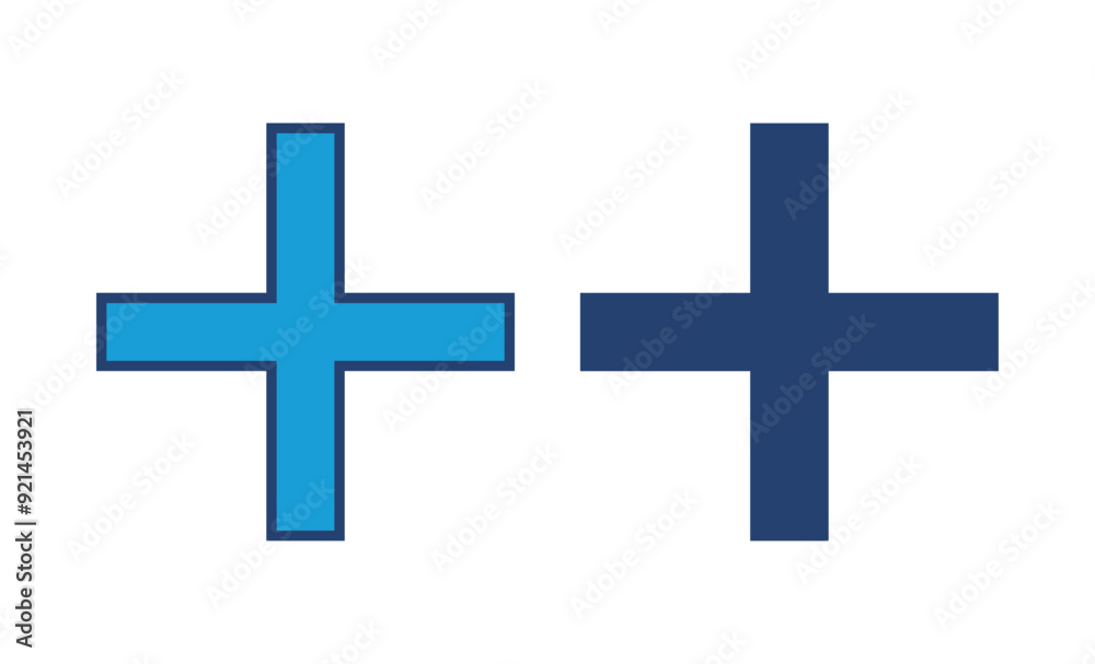 Obraz premium Plus Icon vector. Add plus icon