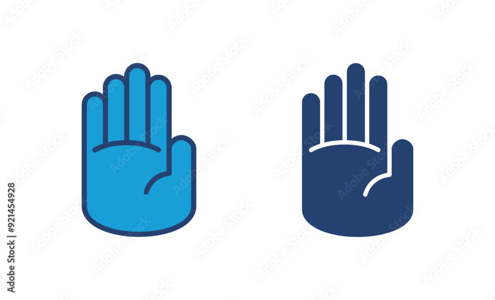 Hand icon vector. hand vector icon, palm Hand icon vector. hand vector icon, palm