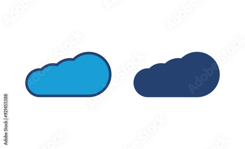 cloud icon vector. cloud vector icon