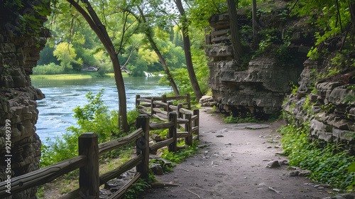 Minneopa State Park: Minneopa State Park located in Southwest Minnesota. photo