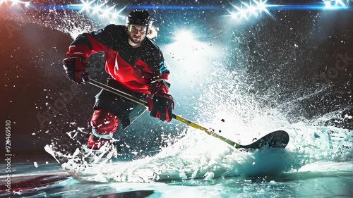 Hockey Player in Action