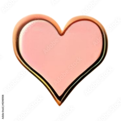 Large Pink Heart Minimalist Simple Valentine Heart Love 469