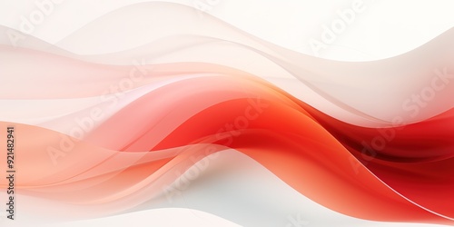 Abstract background with red and white flowing lines.