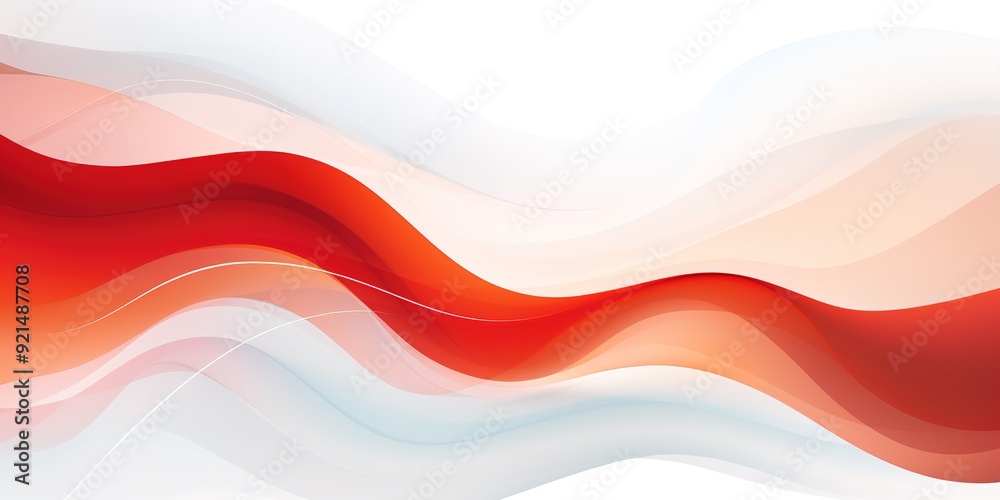 Abstract background with red and white wavy lines. Abstract background with red and white wavy lines.