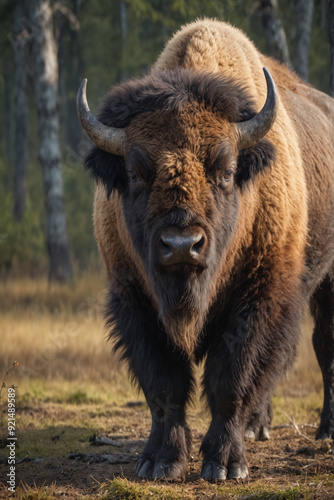 Majestic Bison in Natural Habitat