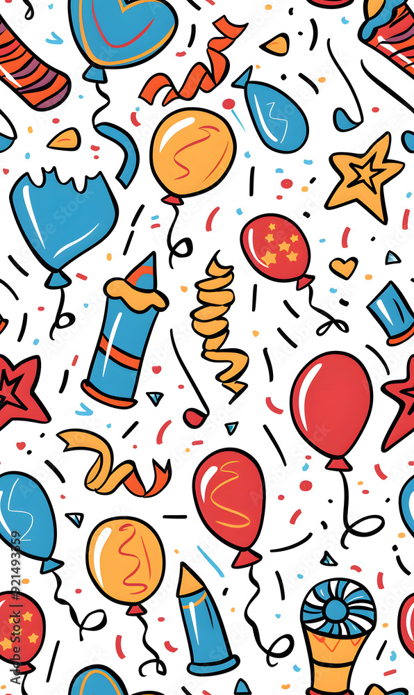 New Year and Christmas 2d cartoon or graphic advertising background, Seamless pattern New Year and Christmas 2d cartoon or graphic advertising background, Seamless pattern