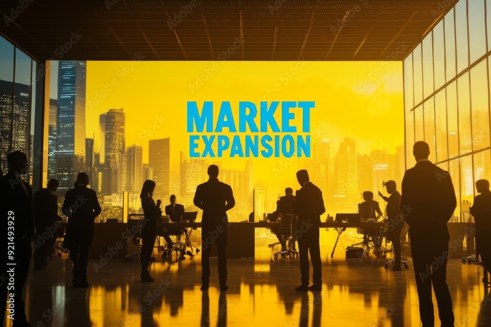 Market Expansion: Business Meeting in a Modern Skyscraper Market Expansion: Business Meeting in a Modern Skyscraper