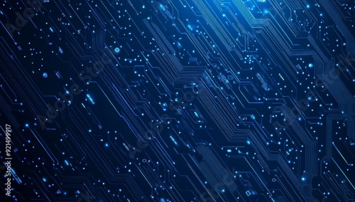 Wallpaper Mural Abstract Blue Digital Circuitry Background Torontodigital.ca