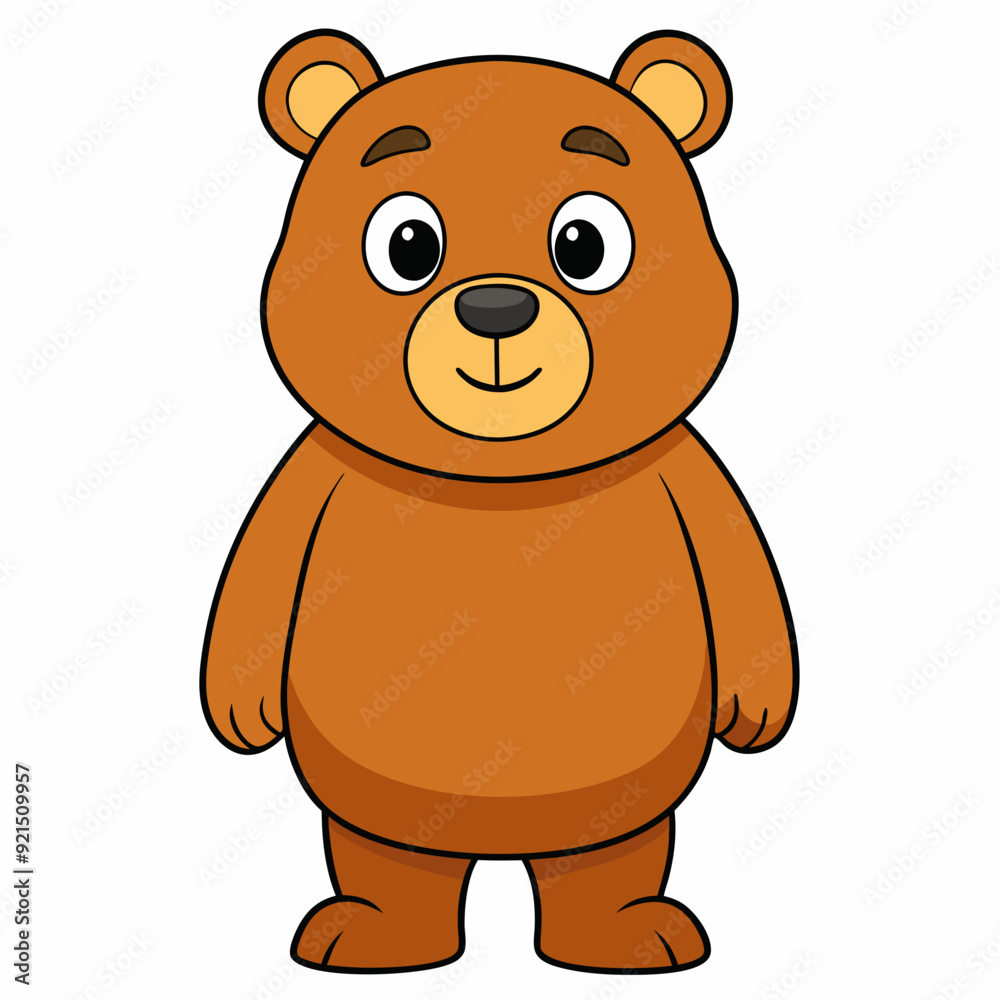 Bear isolated on white, bear vector illustration, Animal vector art, bear silhouette, teddy bear vector icon, brown bear cartoon line art, eps Bear isolated on white, bear vector illustration, Animal vector art, bear silhouette, teddy bear vector icon, brown bear cartoon line art, eps