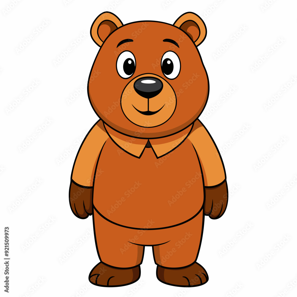 Bear isolated on white, bear vector illustration, Animal vector art, bear silhouette, teddy bear vector icon, brown bear cartoon line art, eps Bear isolated on white, bear vector illustration, Animal vector art, bear silhouette, teddy bear vector icon, brown bear cartoon line art, eps
