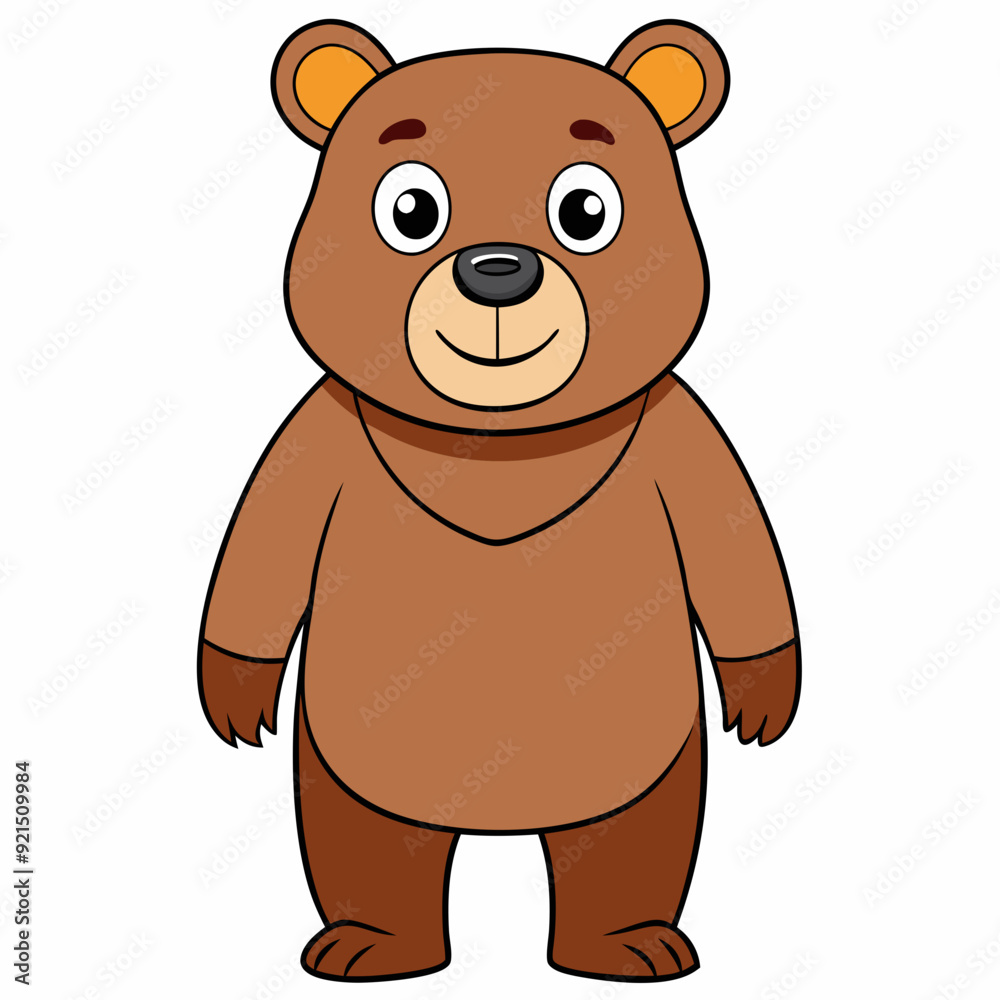 Bear isolated on white, bear vector illustration, Animal vector art, bear silhouette, teddy bear vector icon, brown bear cartoon line art, eps Bear isolated on white, bear vector illustration, Animal vector art, bear silhouette, teddy bear vector icon, brown bear cartoon line art, eps