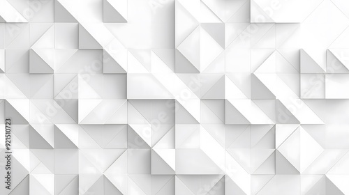 Simple White Geometric Pattern on a Light Gray Background