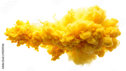 cloud of yellow smoke photo