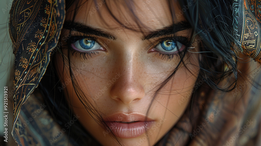 Вeautiful Arabic woman with long black hair Вeautiful Arabic woman with long black hair