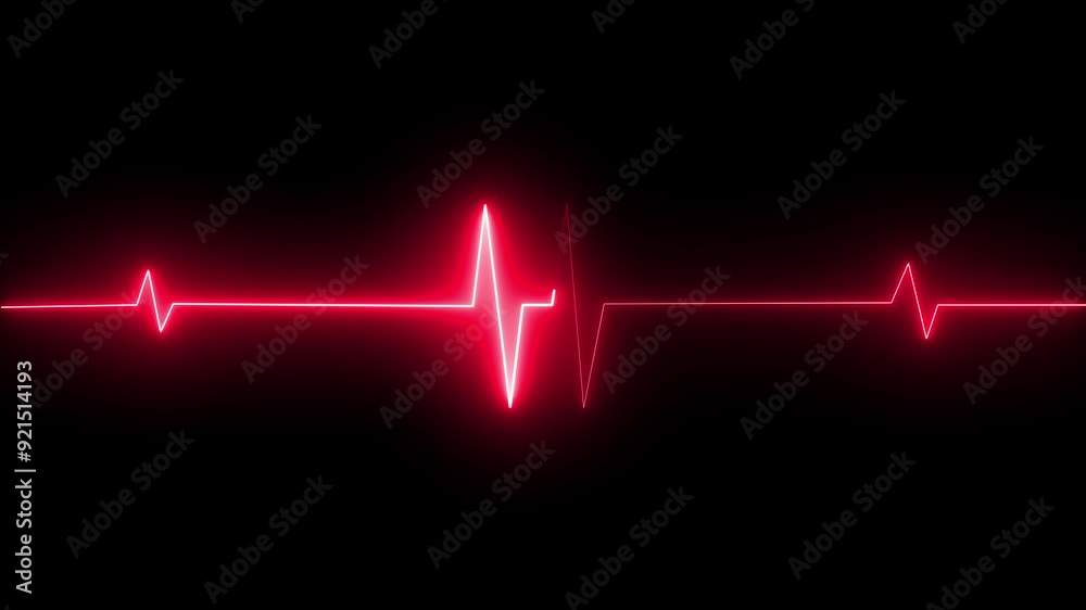 Heart beat line icon animation on background. Heart beat line icon animation on background.