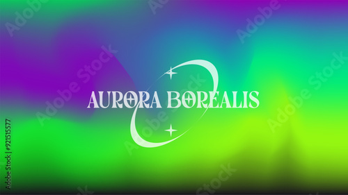 Abstract blurred background in The Northern Lights colors.