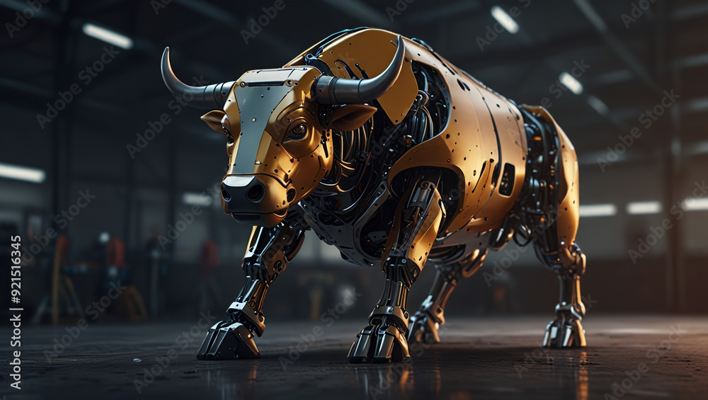 bull robot illustration bull robot illustration