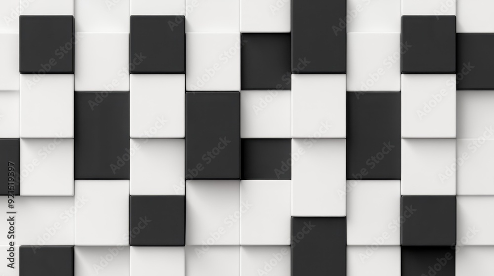 A chic gray and white square pattern, perfect for a modern touch in design projects or as stylish wallpaper. A chic gray and white square pattern, perfect for a modern touch in design projects or as stylish wallpaper.