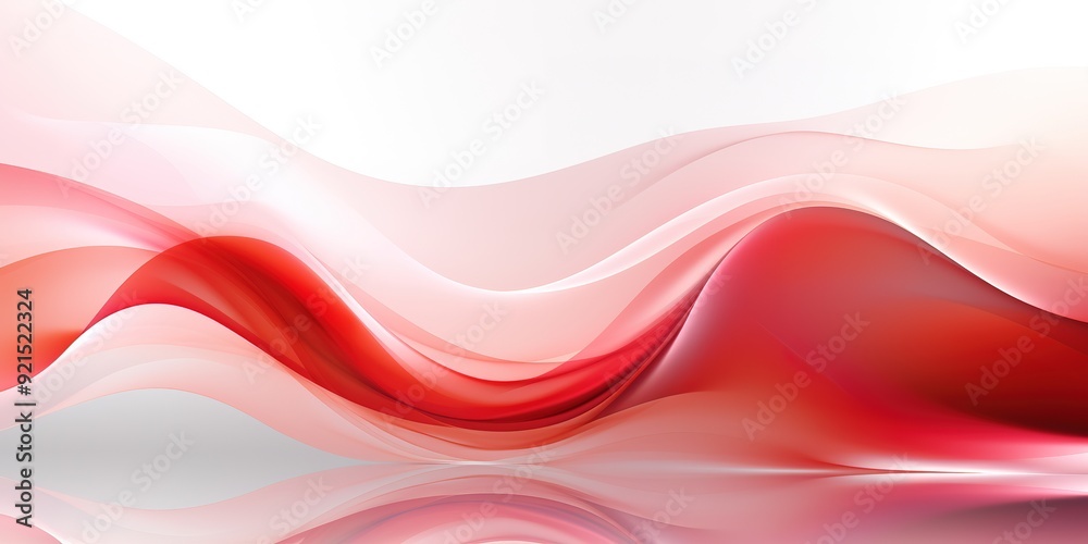 Abstract red and white wave background. Abstract red and white wave background.