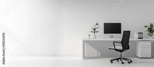 Modern Minimalist Home Office Workspace