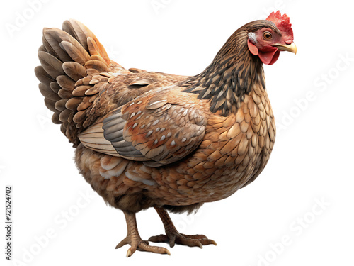 Принти на полотні Brown chicken isolated transparent