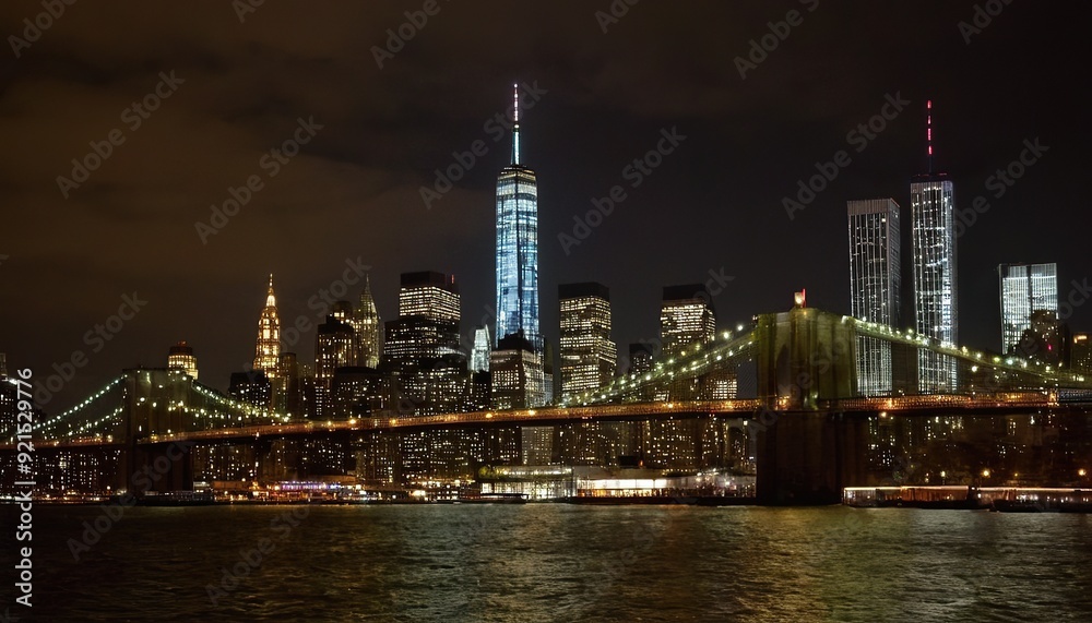 New york city skyline glowing under starry night
40 New york city skyline glowing under starry night
40