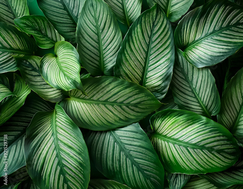 Nature leaves, green tropical forest, backgound concept