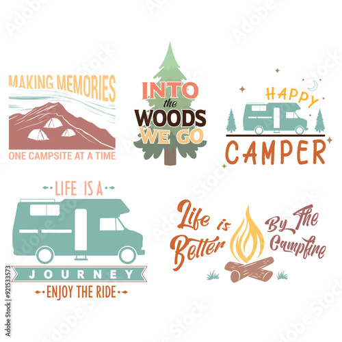 Camping Quotes for T shirt Design and Crafting