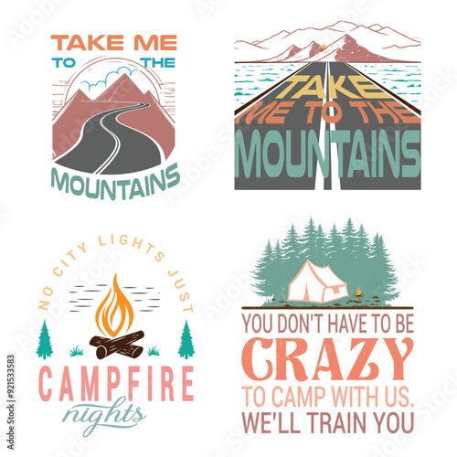 Camping Quotes for T shirt Design and Crafting