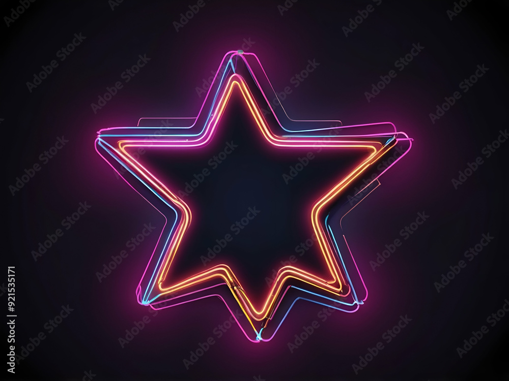 abstract neon Star shape super glow sign Design element star neon icon abstract neon Star shape super glow sign Design element star neon icon