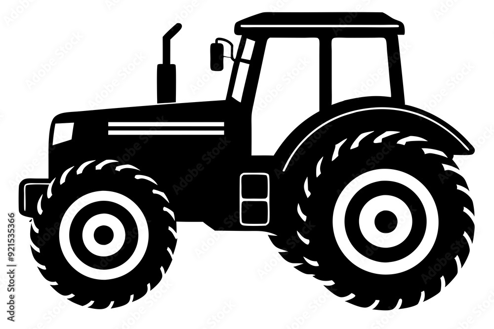 Tractor silhouette vector, old tractor vector silhouette illustration
Tractor silhouette vector, old tractor vector silhouette illustration