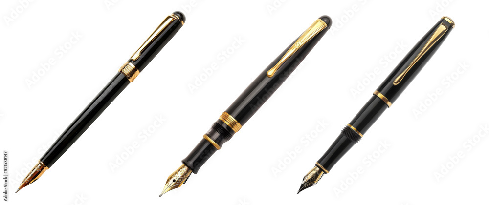 Collection of pens isolated on white or transparent background Collection of pens isolated on white or transparent background