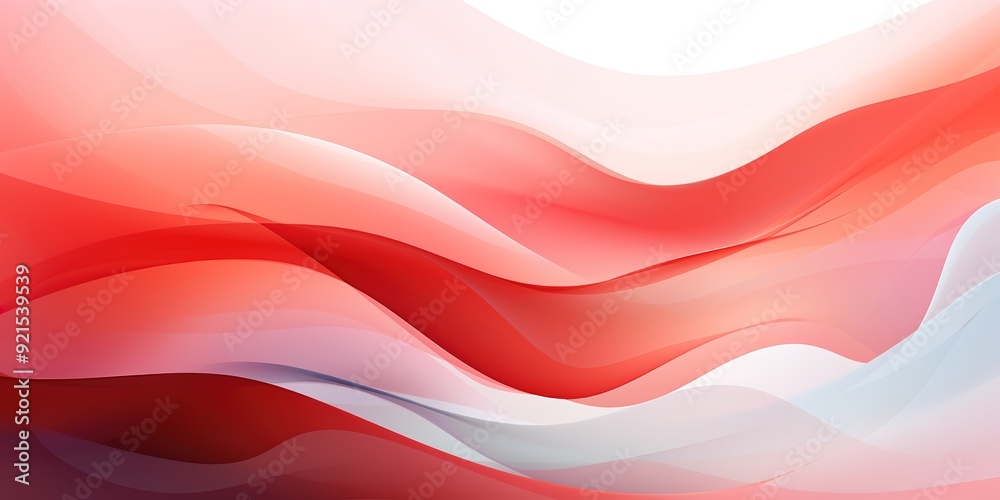 Abstract red and white wavy background. Abstract red and white wavy background.