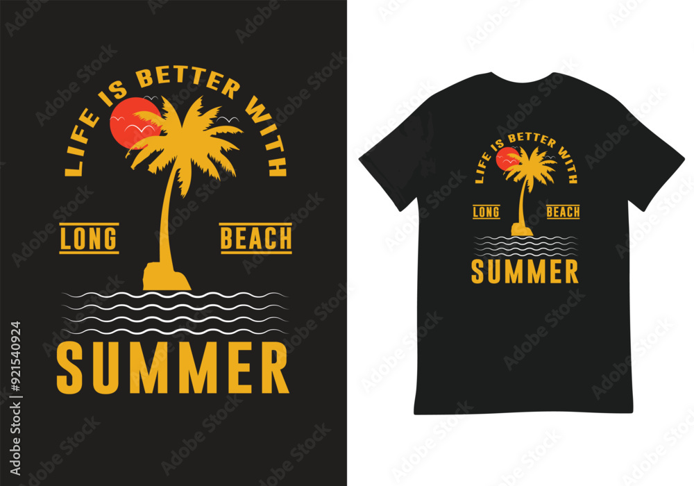 Ταπετσαρία life is better with summer sunset  Summer t-shirt design bundle, summer beach va