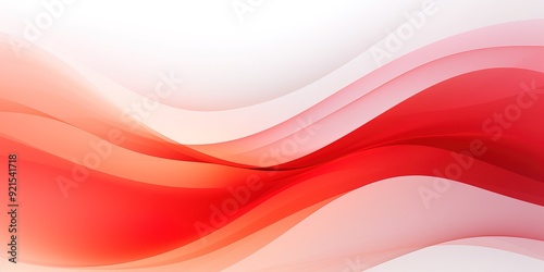 Abstract red and white wavy background.