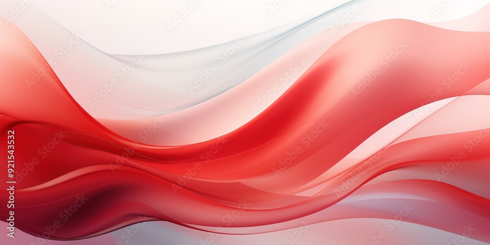 Abstract red and white wavy background. Abstract red and white wavy background.