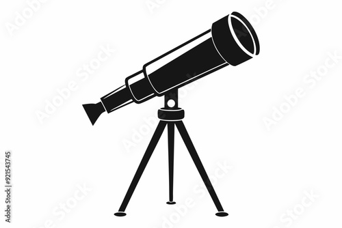 telescope icon, telescope vector silhouette
